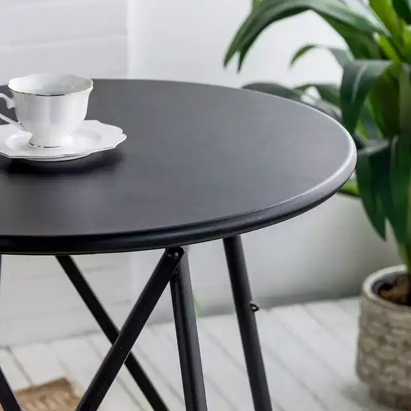 GDFStudio Roski Industrial Iron Folding Dining Set