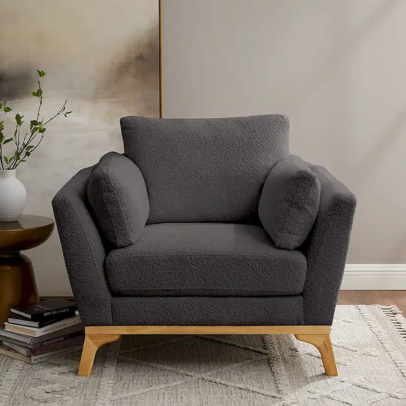 VANOMi 41.7 Modern Flared Arm Accent Chair