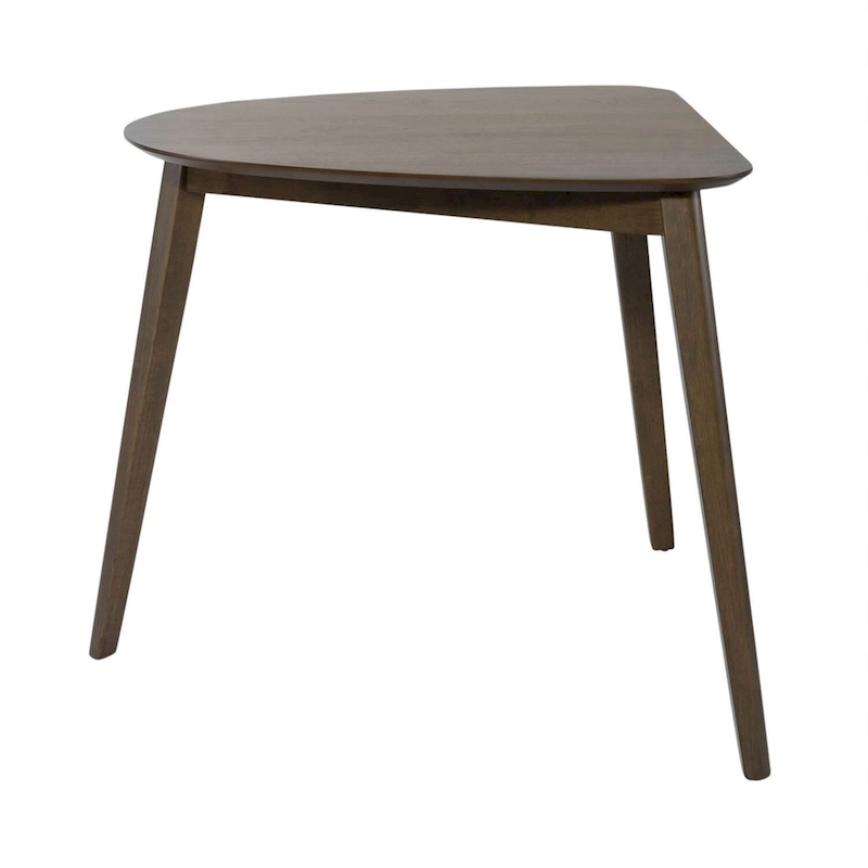 Space Savers Satin Walnut Triangle Table