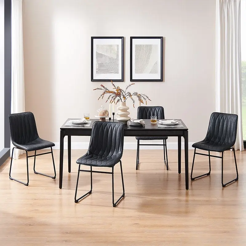 Art Leon Faux Leather Dining Chair (Set of 2)