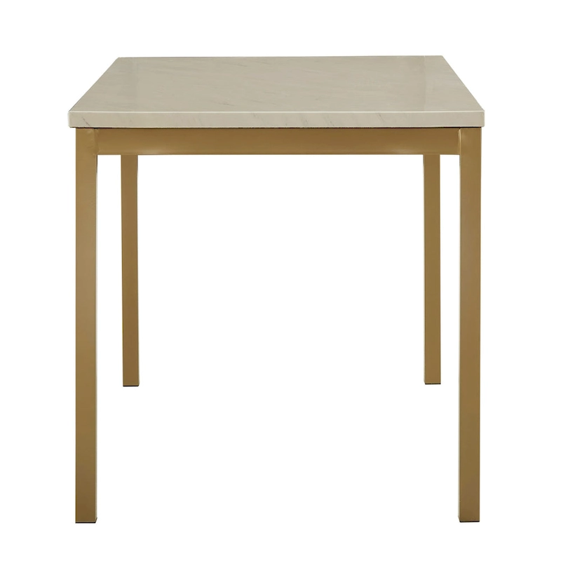 Darcy Gold with Faux Marble Top Dining Table by iNSPIRE Q Bold