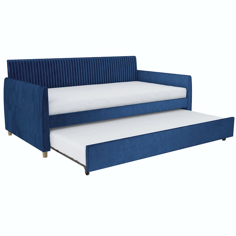 Mr. Kate Daphne Upholstered Twin Daybed with Roll Out Trundle