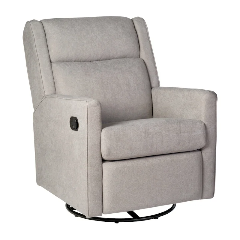 Manual Rocking Recliner Chair with Swivel and Gliding Motion