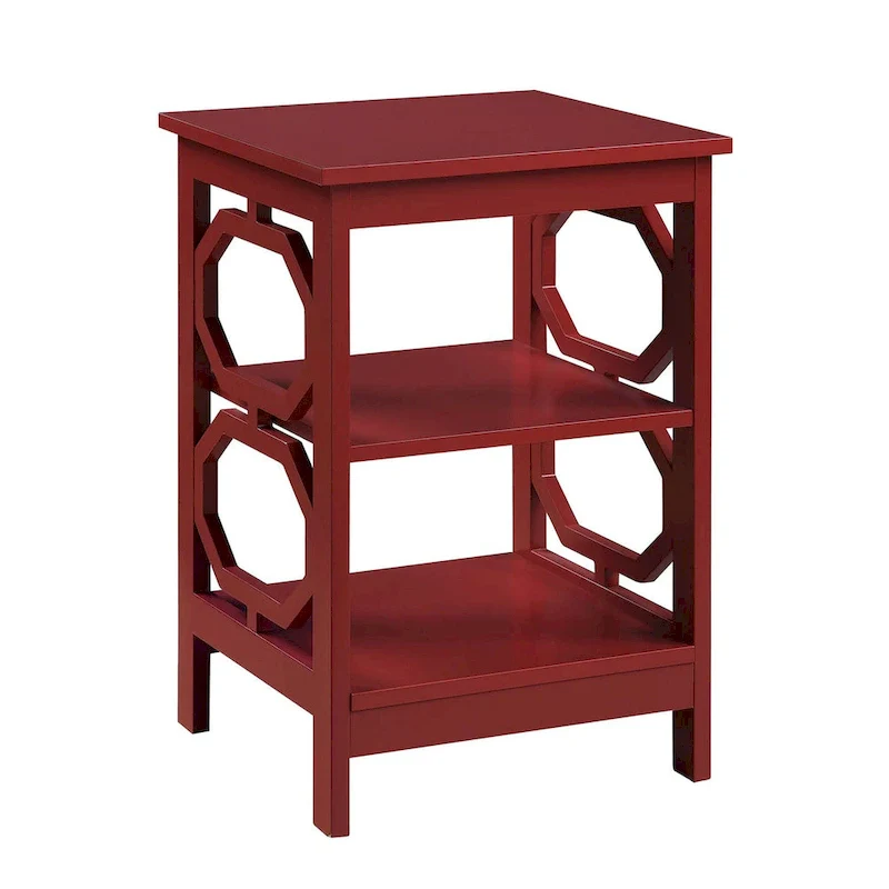 Convenience Concepts Omega End Table with Shelves