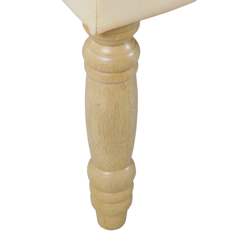 HomePop Classic Tufted Top Long Bench - Faux Leather