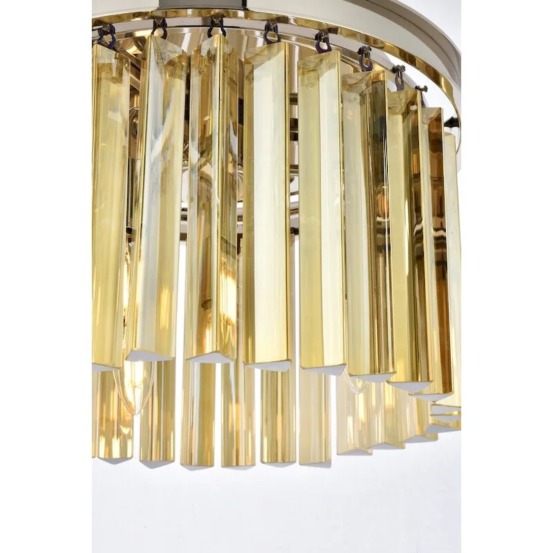 Royce Edge 3-Light Polished Nickel Pendant