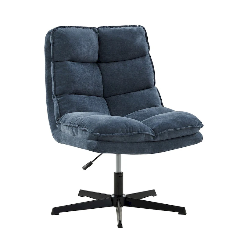 Joaquin Modern Armless 0ffice Chair Tufted 360Swivel With Upholstered by HULALA HOME