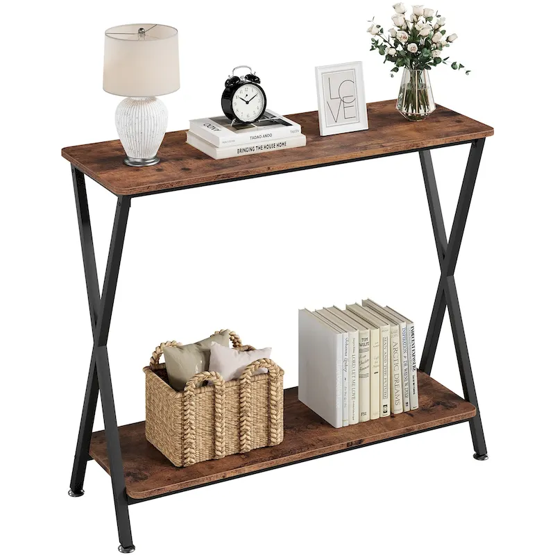 Entryway Table, Narrow Console Table, Wood Sofa Table
