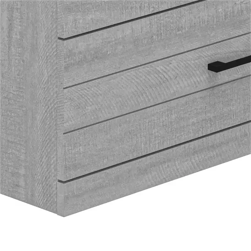 Galano Hamsper 5 Drawer Chest (Interlock) - Dusty Grey Oak
