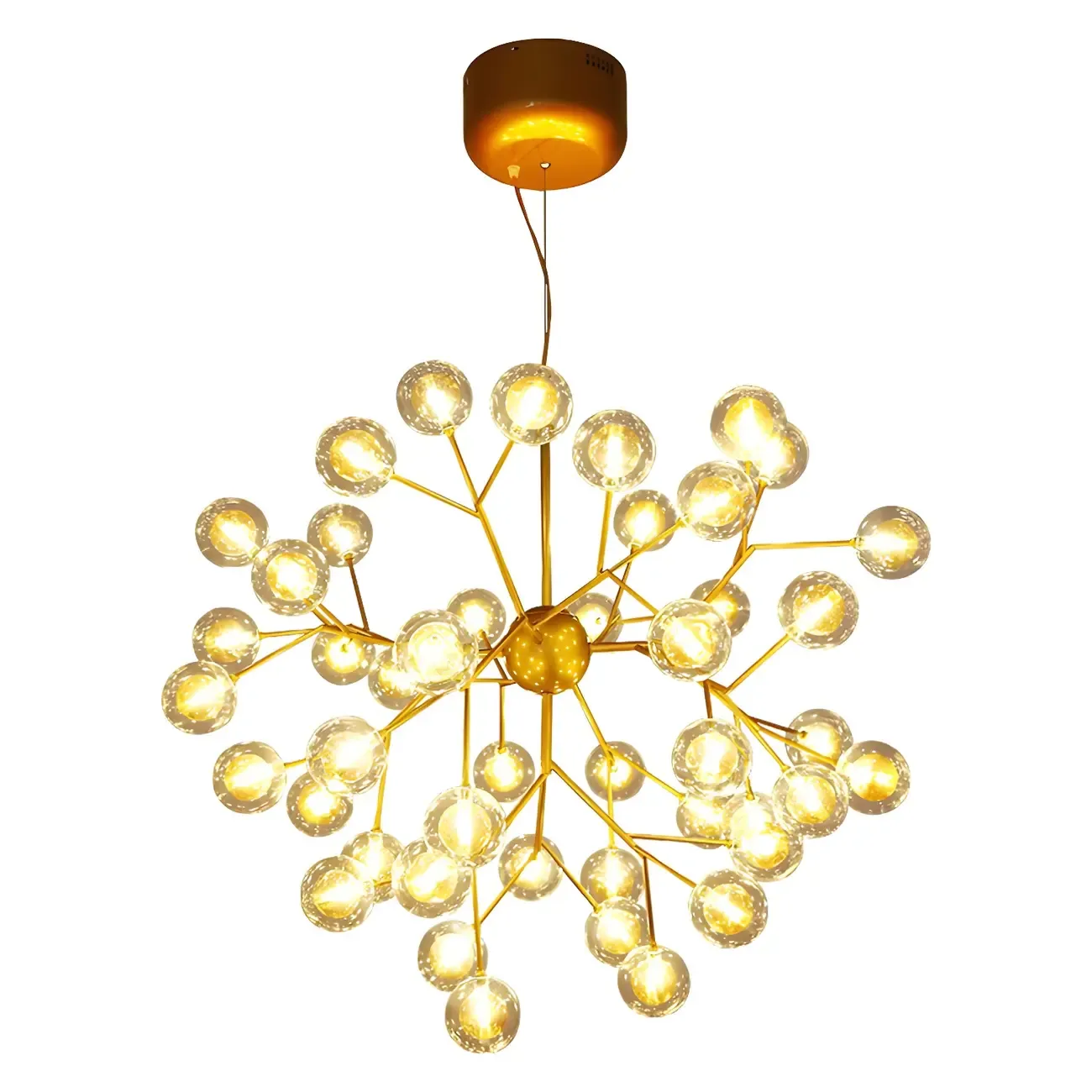 Adjustable Modern Globe Glass Sputnik Chandelier