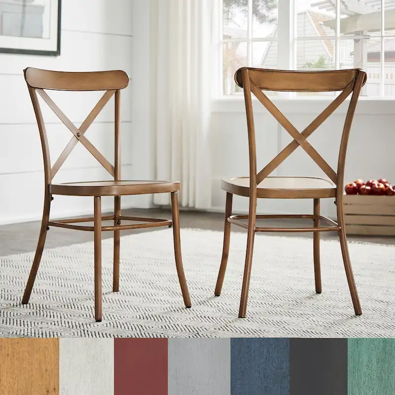 Metal Dining Chairs (Set of 2)
