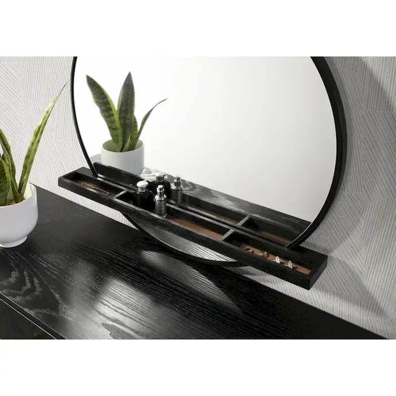 Anser Black and Grey 4-piece Bedroom Set