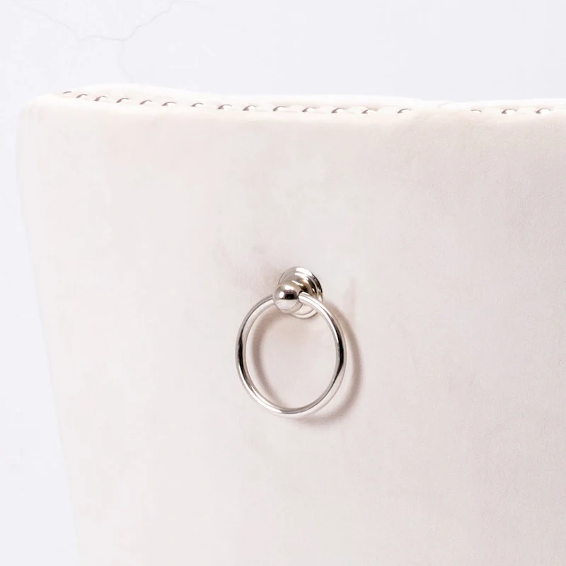 Modern Velvet Upholstered Dining Chair with Wood Legs,Set of 2