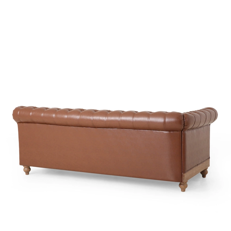Castalia Chesterfield Tufted 7-seat Sectional Sofa by Christopher Knight Home - 114.00 L x 70.00 W x 31.50 H