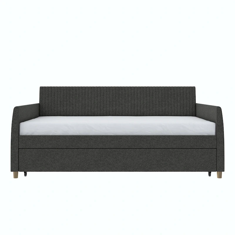 Mr. Kate Daphne Upholstered Twin Daybed with Roll Out Trundle