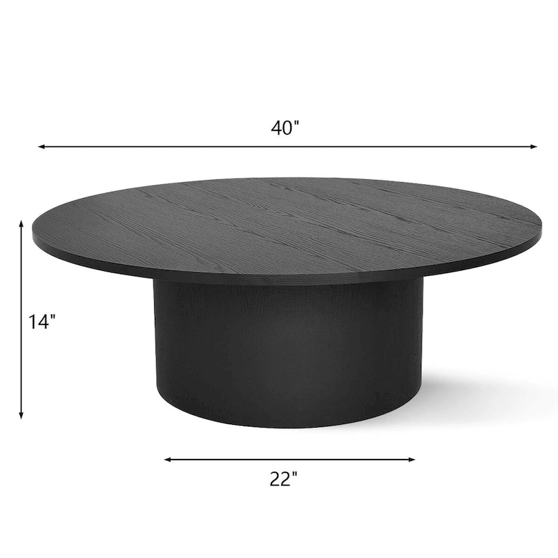 Pedestal 40  Coffee Table