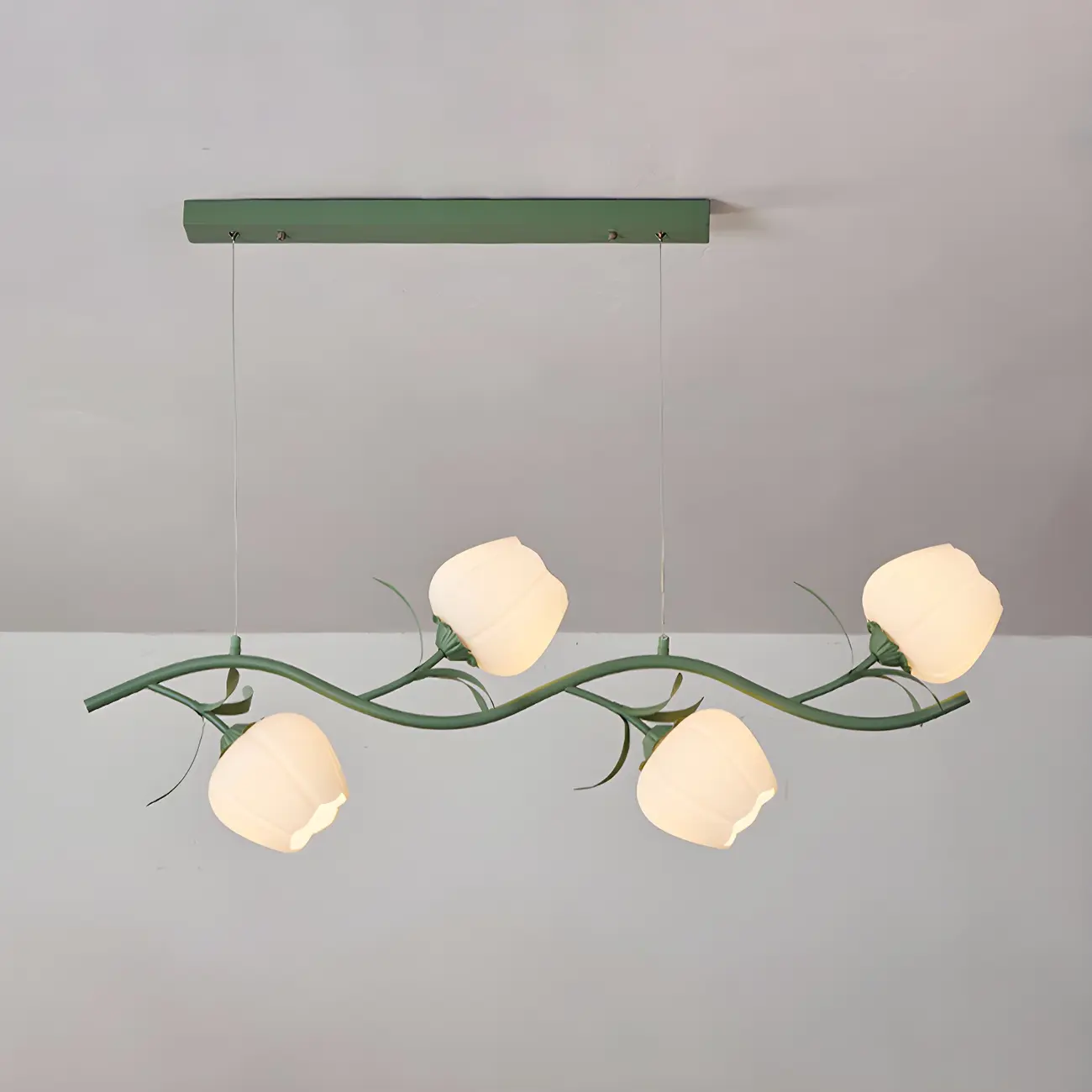 Elegant Modern Flower-Shaped Island Pendant Light for Kitchen