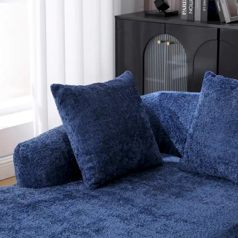 99.21W L-Shape Boucle Sofa 3 Seater