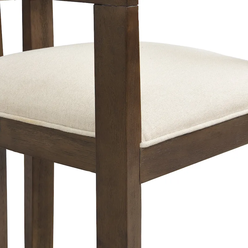 Conrad Sophisticated Modern Dining Chair With Armrest by Christopher Knight Home