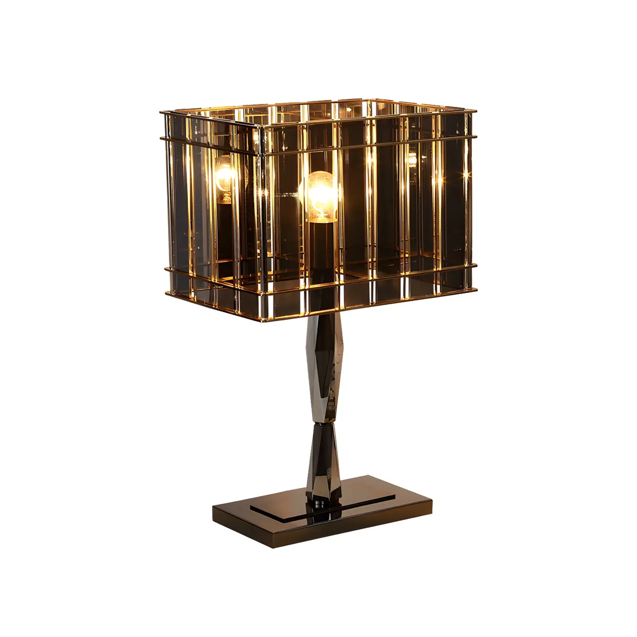 Crystal Rectangular LED Night Table Lamp