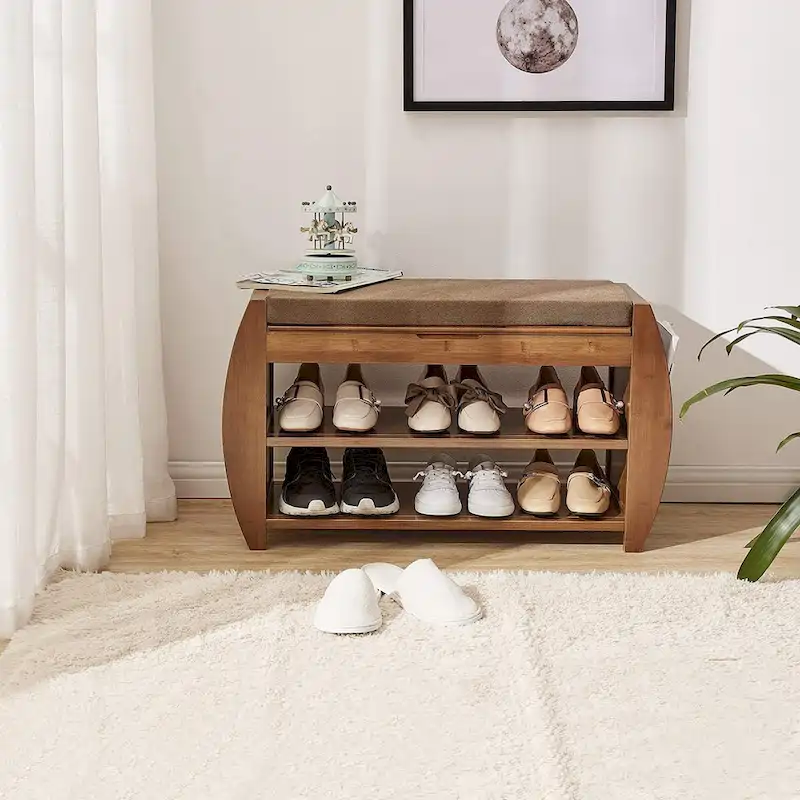 Multi-Tier Simple Shoe Rack, Shoe Changing Bench, Shoe Cabinet Combination, Multifunctional Storage Bench