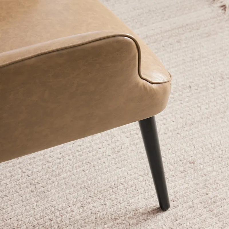 HUIMO High-back Accent Chair Modern Wing Back Chair-Faux Leather