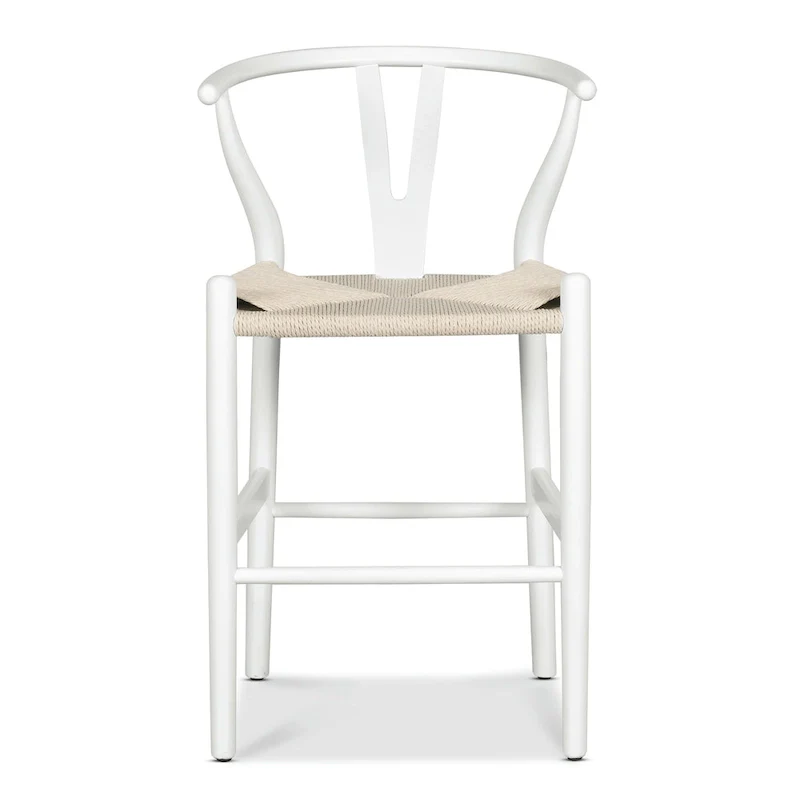 Weave 23.5 Seat Height Counter Stool - Solid Wood with Woven Seat