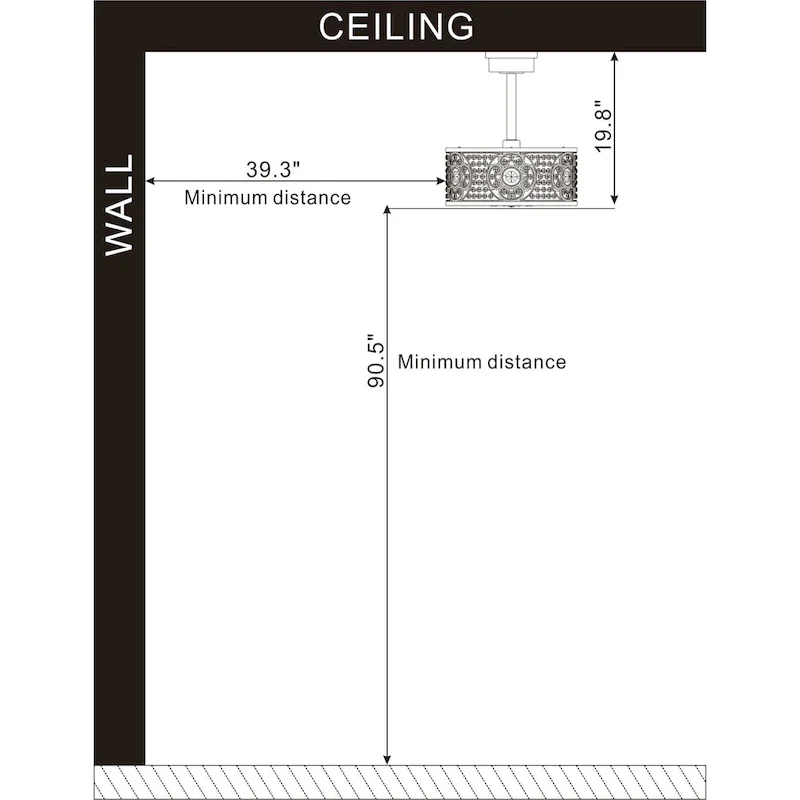 Ralph 15 Inch Chrome Polish Crystal Fandelier - N/A