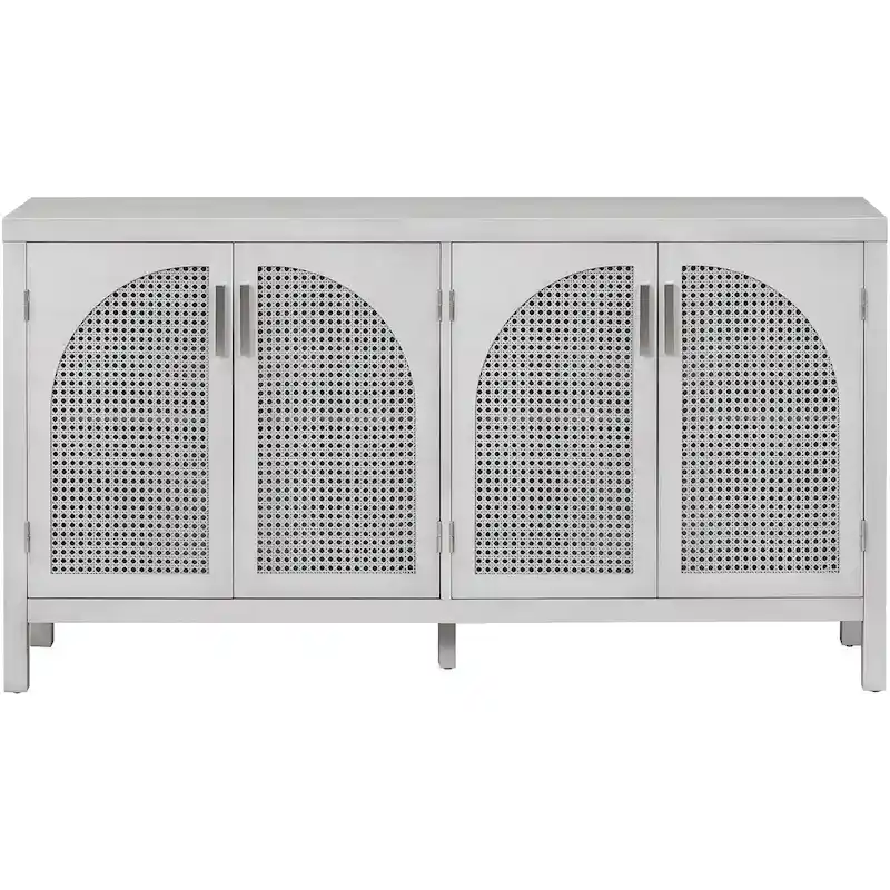 60 Large Storage Space Artificial Rattan Doors Buffet/Sideboard