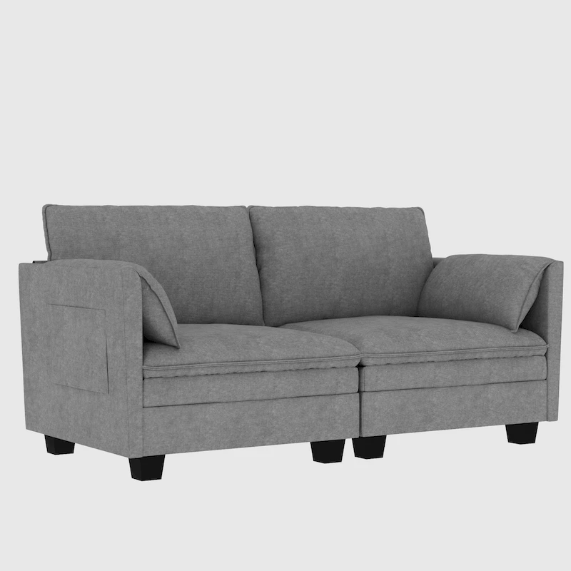 Christopher Knight Home - Sophia Mid-Century Modern Loveseat Sofa