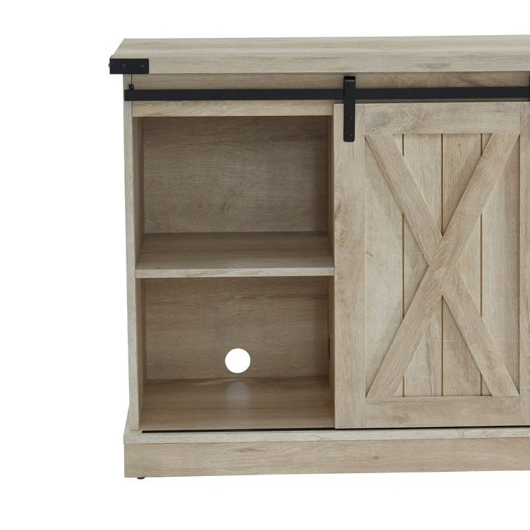 Wood Media Console TV Stand Entertainment Center