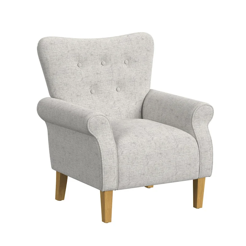 HomePop Rolled Arm Accent Chair