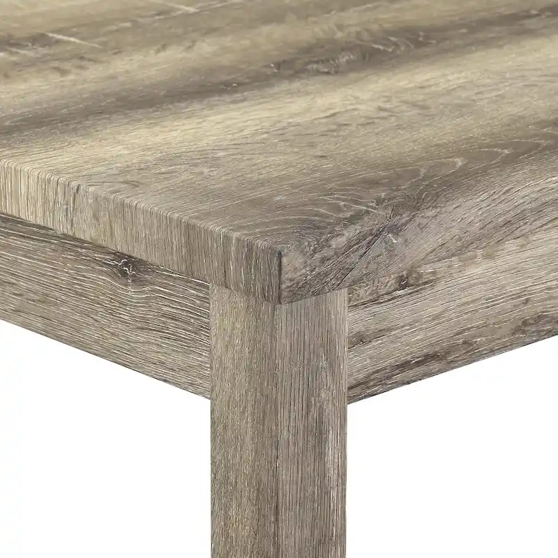 Bar Dining Table Set and 3 Bar Stools with Power Outlet Kitchen Breakfast Nook Wooden Dining Table Chairs Sets