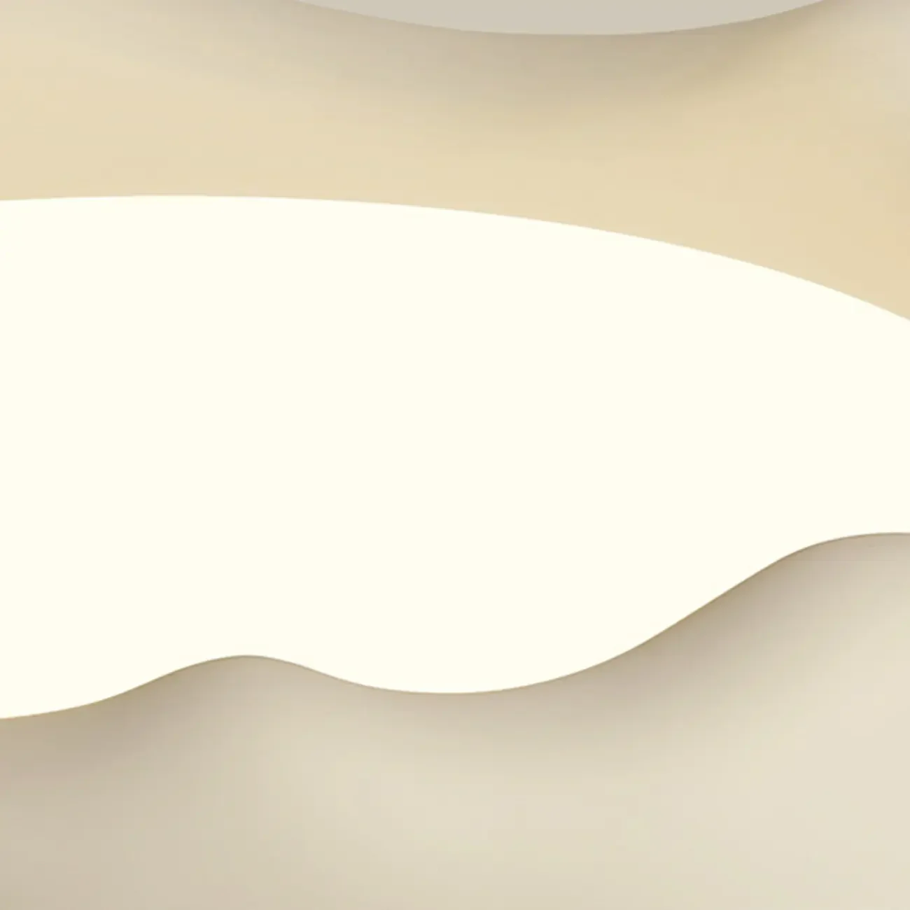 Acrylic Artistic Melting Cream Design Flush Ceiling Light