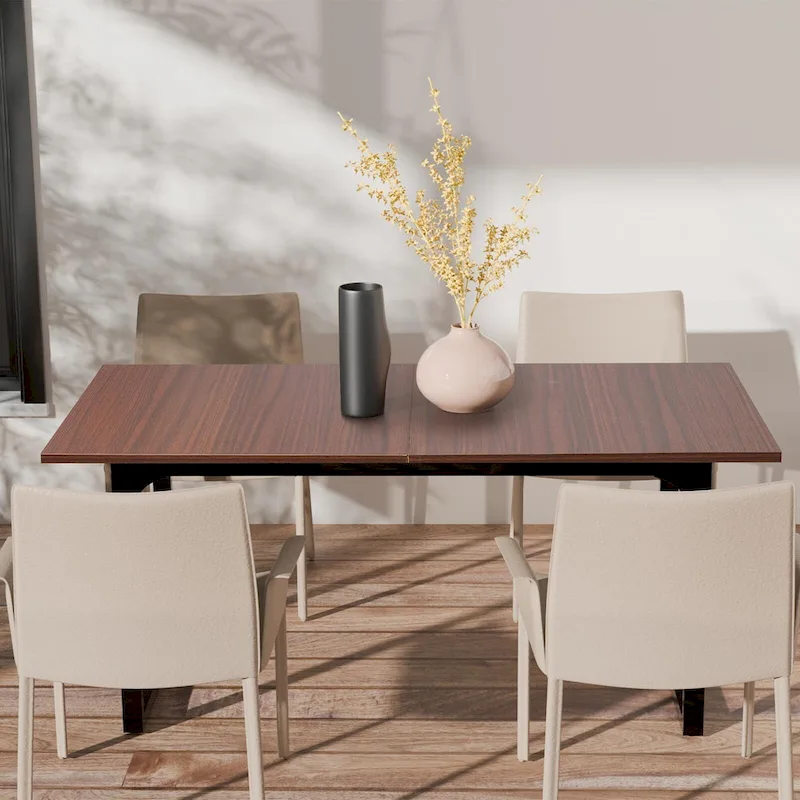 AVAWING Wood Dining Table