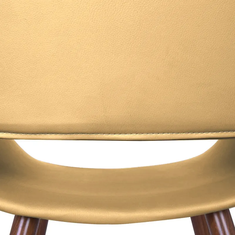 Carson Carrington Langa Faux Leather Mid-Century Dining Chair with Metal Legs