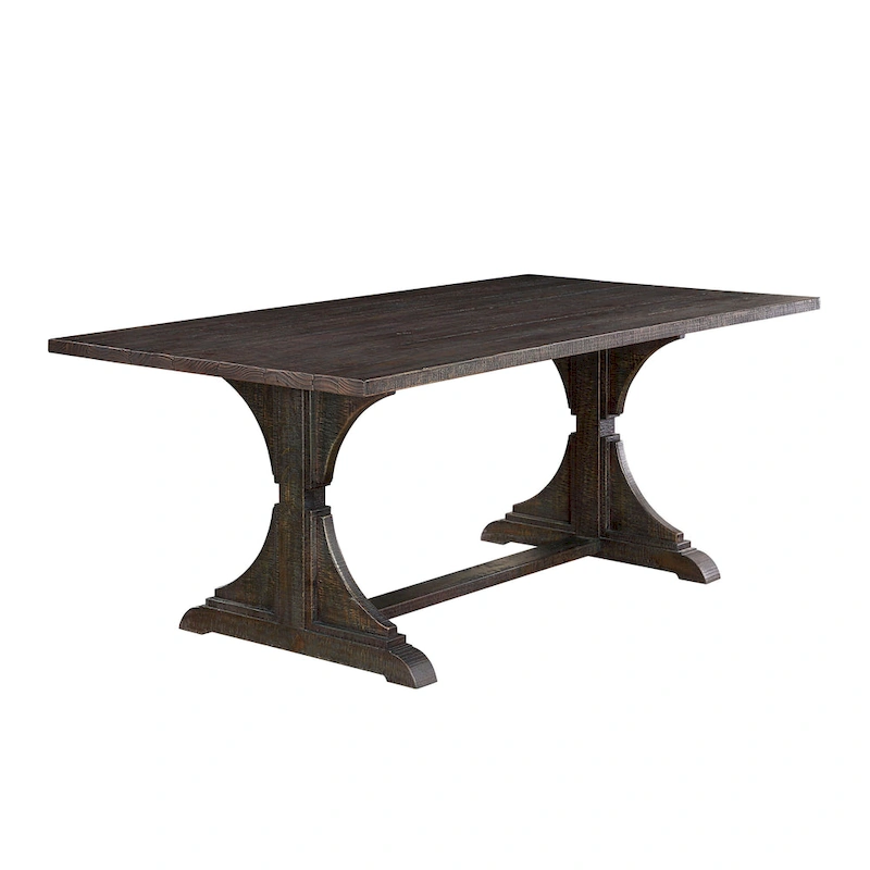 Furniture of America Badri Rustic 76-inch Solid Wood Dining Table
