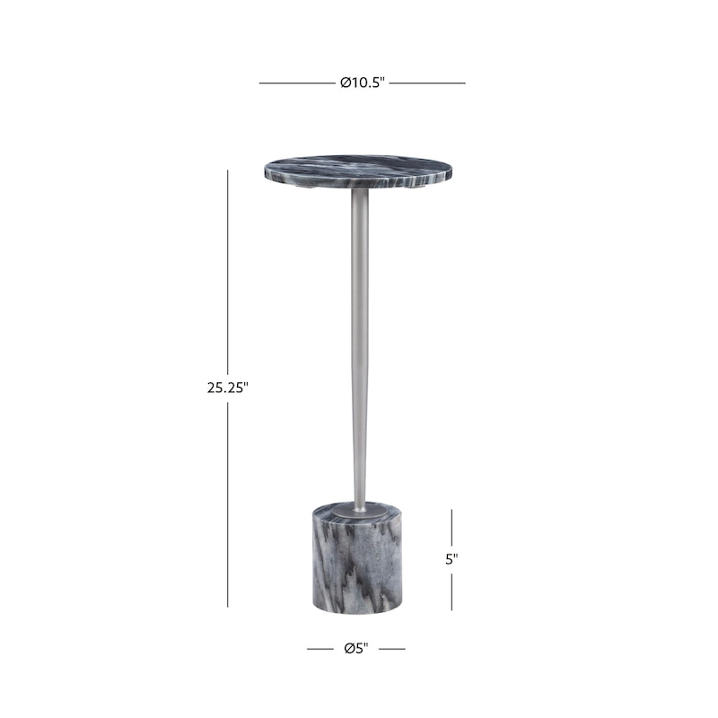 Kendall Glam Marble Drink Table