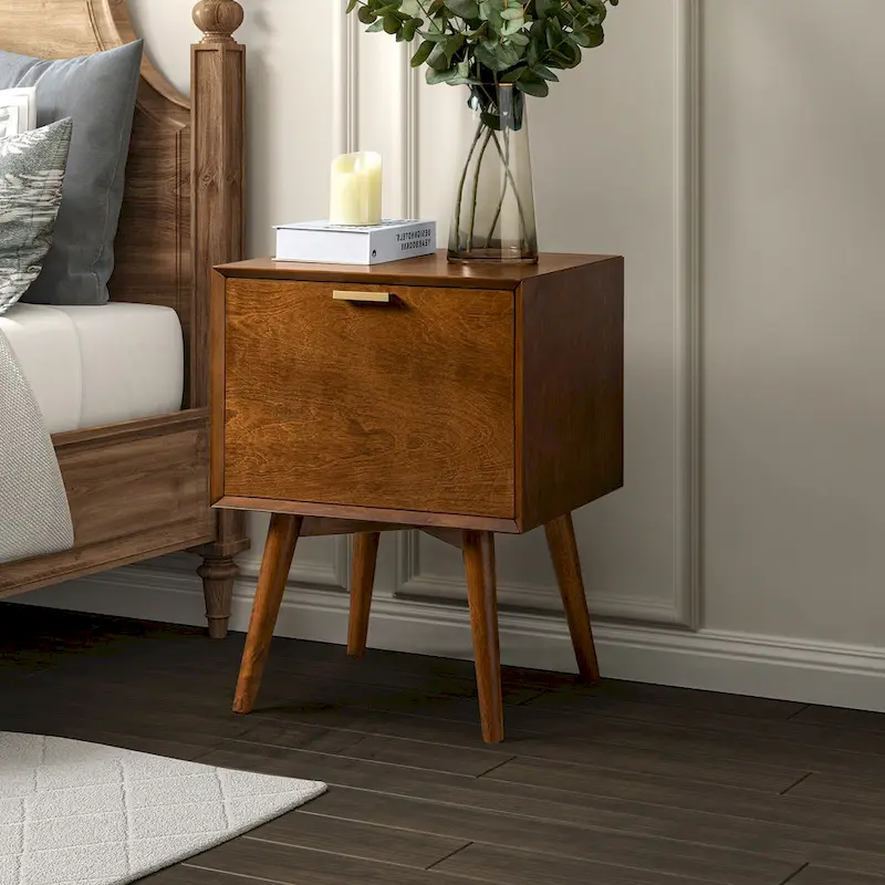 Isabel Mid-Century 2 - Drawer Wood Nightstand by HULALA HOME