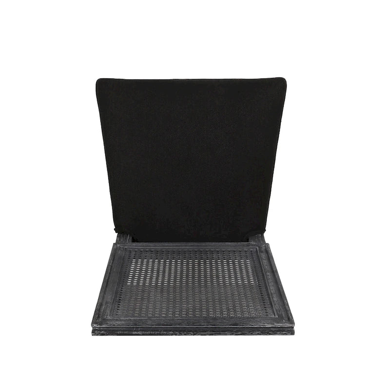 Regan Wood and Cane Upholstered Expandable 7 Piece Dining Set by Christopher Knight Home