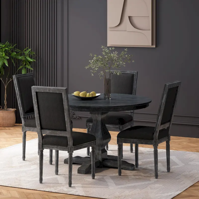 Remuda Upholstered 5 Piece Circular Dining Set by Christopher Knight Home