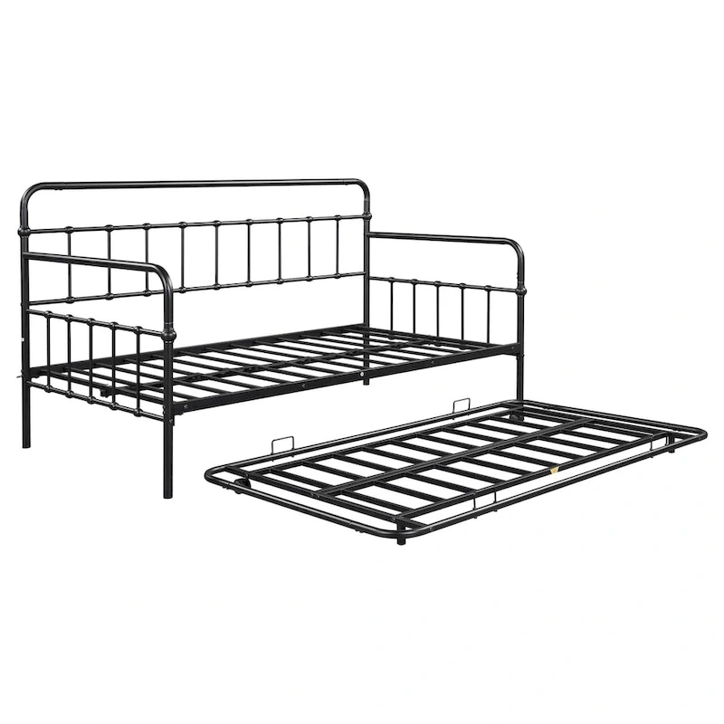 Metal Frame Daybed with trundle