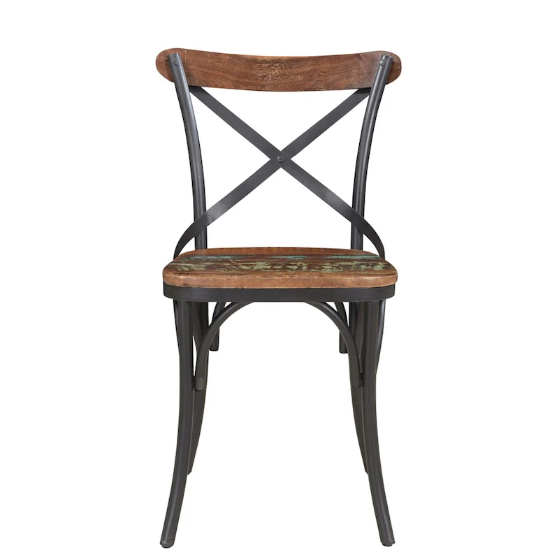 Linon Cross-Back Dining Chairs (Set of 2)