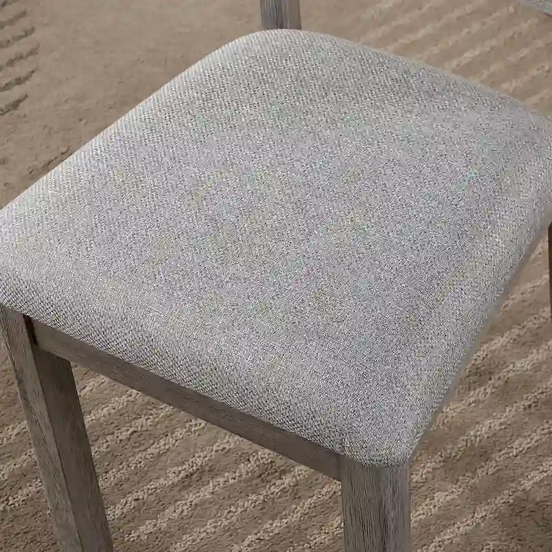 Bura Farmhouse Gray 2-piece Dining Chairs by Furniture of America