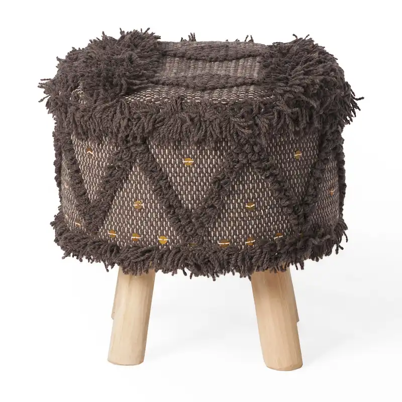 Roja Handcrafted Boho Fabric Stool by