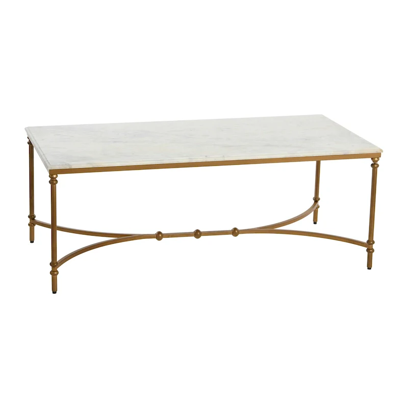 Libertine Genuine Marble and Metal Coffee Table