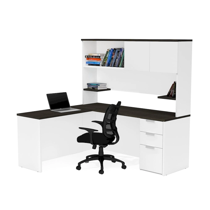Bestar Pro-Concept Plus L-Desk with Hutch