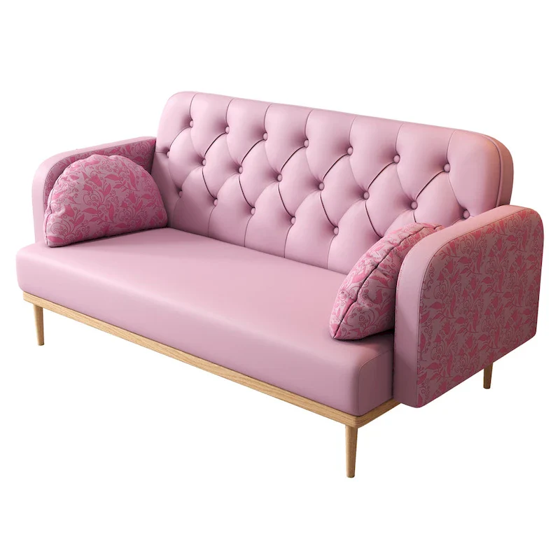 Loveseat sofa with tulip pattern