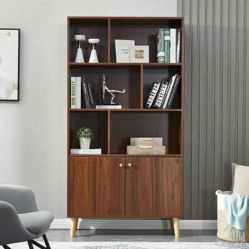 Bookcase,Bookshelf with Doors