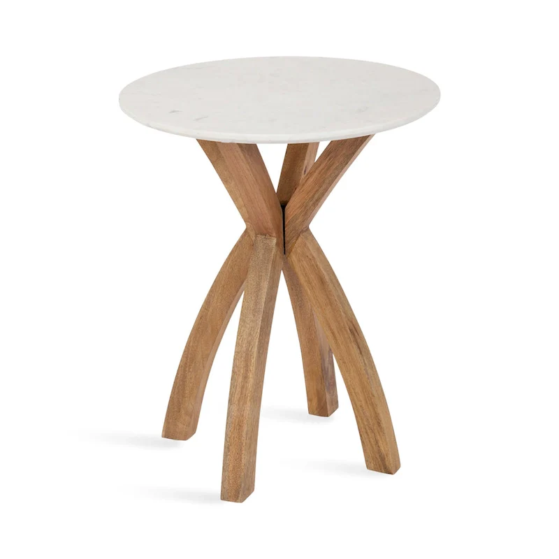 Kate and Laurel Soleyn Round Wood Side Table
